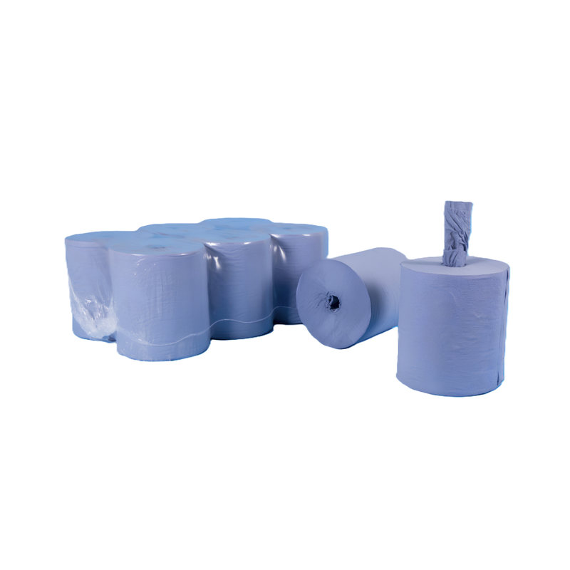 BLUE CENTRE FEED ROLL – 150 METER (PACK OF 12)
