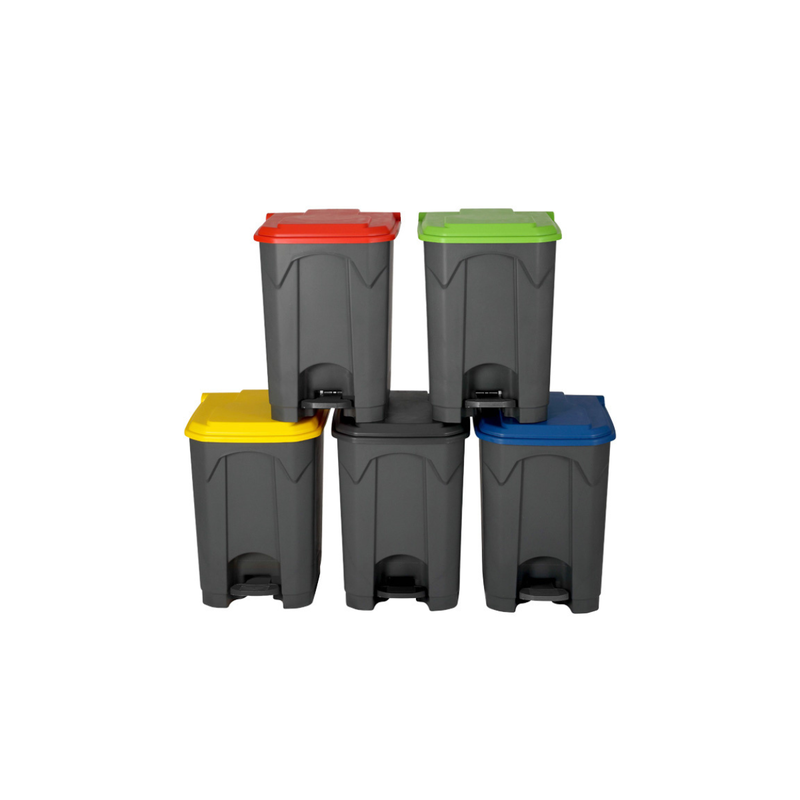 PEDAL BIN 87 LITRE – COLOUR CODED WASTE BIN