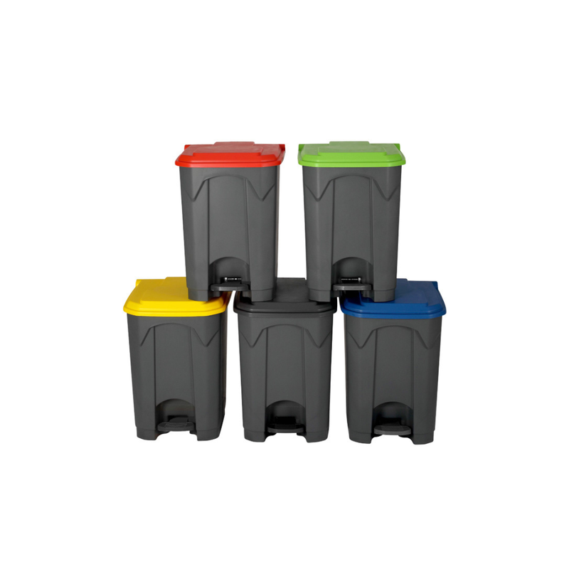 PEDAL BIN 45 LITRE – COLOUR CODED WASTE BIN