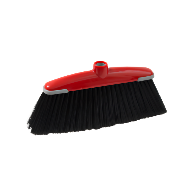 BROOM WITH HANDLE LONG BRISTLE - PACK OF 6