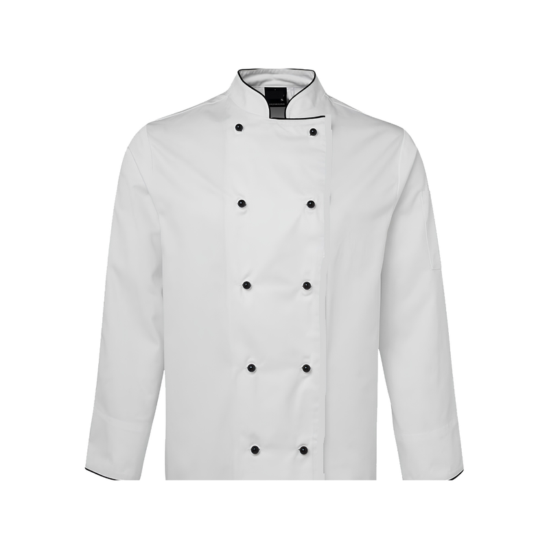CHEF JACKET WITH RED / BLACK LONG SLEEVE