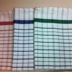 Cotton Block Check Tea Towel-0